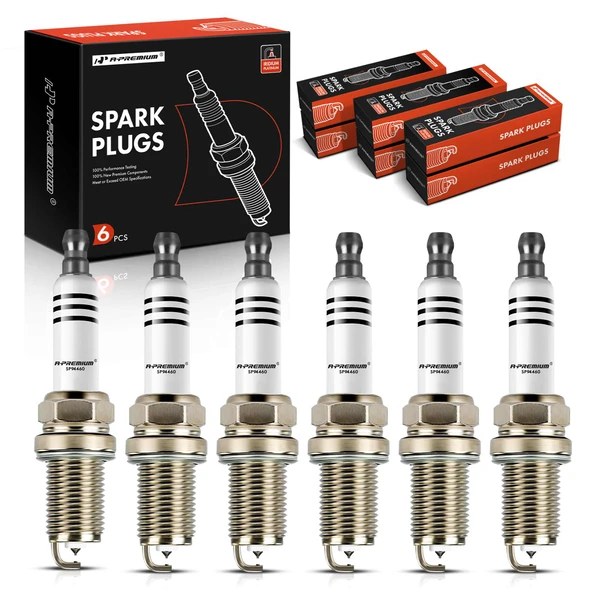 6 Pcs Iridium & Platinum Spark Plugs for 2011-2015 Volkswagen Touareg