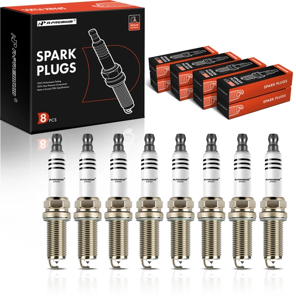 8 Pcs Iridium & Platinum Spark Plugs for 2010-2017 Land Rover Range Rover