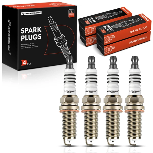 4 Pcs Iridium & Platinum Spark Plugs for Honda Civic 2016-2020 1.5L 2.0L