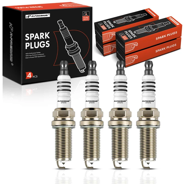 4 Pcs Double Iridium Spark Plugs for 2013-2015 Acura ILX