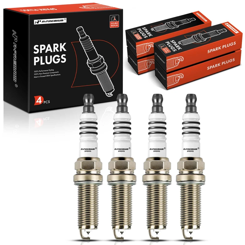 4 Pcs Double Iridium Spark Plugs for Toyota Corolla Prius Lexus CT200h Scion