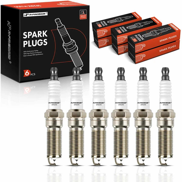 6 Pcs Iridium & Platinum Spark Plugs for 2016-2019 Cadillac XTS