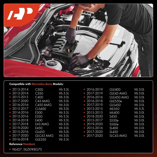 6 Pcs Iridium & Platinum Spark Plugs for Mercedes-Benz C300 C350 C450 E300 E400