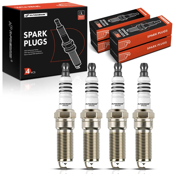 4 Pcs Iridium & Platinum Spark Plugs for 2015-2019 Lincoln MKC
