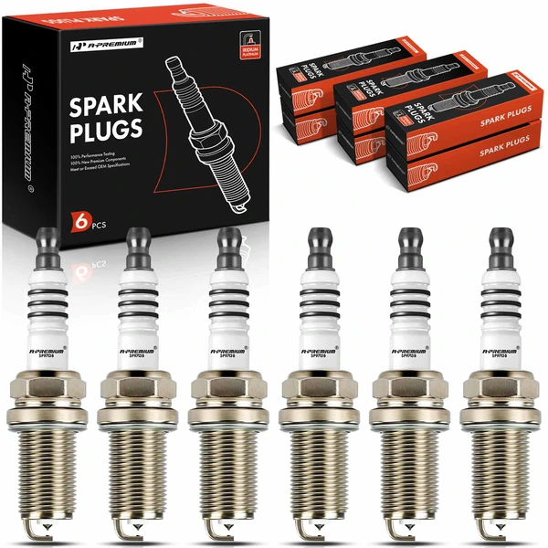 6 Pcs Iridium & Platinum Spark Plugs for Honda Accord 53mm Insulator Height