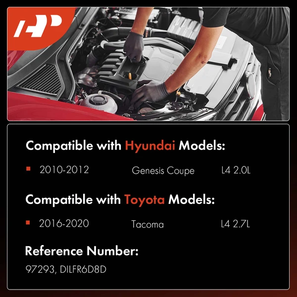 4 Pcs Double Iridium Spark Plugs for Toyota Tacoma 16-20 Hyundai Genesis Coupe