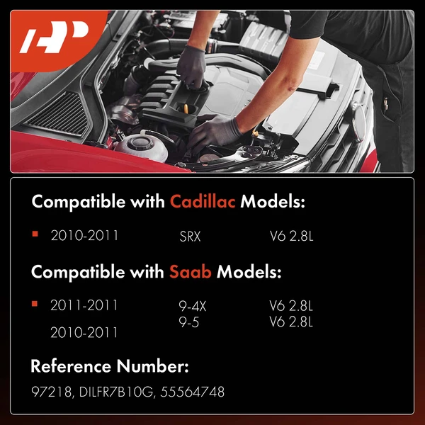 6 Pcs Double Iridium Spark Plugs for Cadillac SRX Saab 9-5 2010-2011 9-4X V6 2.8L