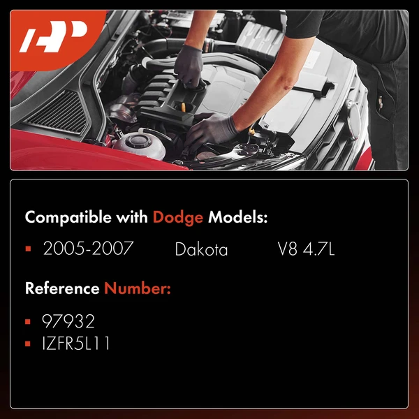 8 Pcs Iridium & Platinum Spark Plugs for Dodge Dakota 2005-2007 V8 4.7L