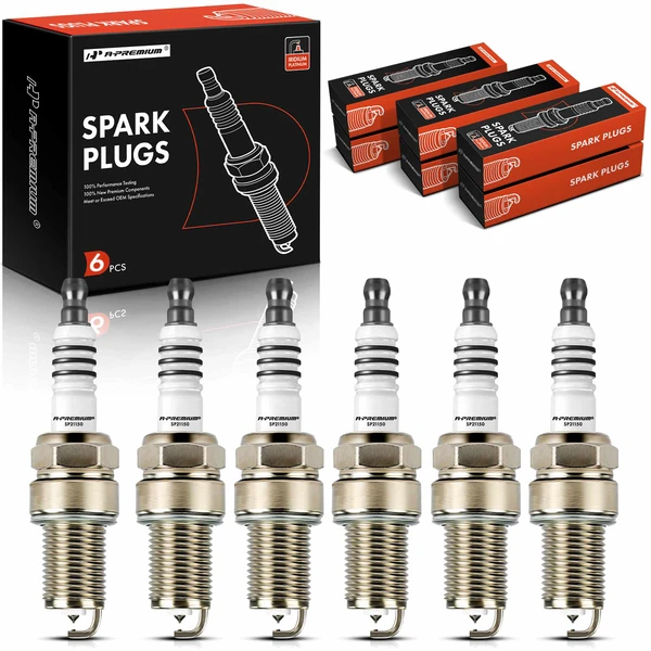 6 Pcs Iridium & Platinum Spark Plugs for 1987-1989 1992-2000 Dodge Grand Caravan