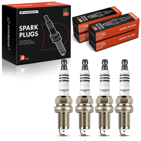 4 Pcs Iridium & Platinum Spark Plugs for 2005-2010 Ferrari 612 Scaglietti