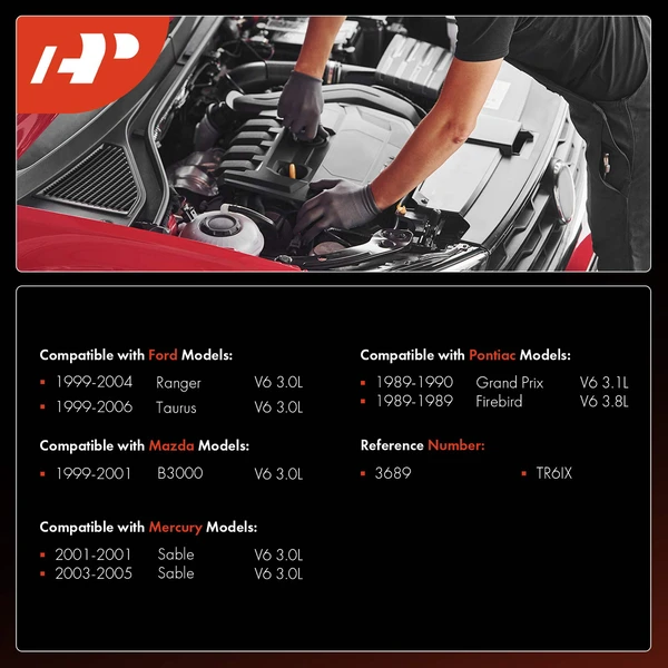 6 Pcs Iridium & Platinum Spark Plugs for Ford Ranger Taurus Mazda B3000 Pontiac