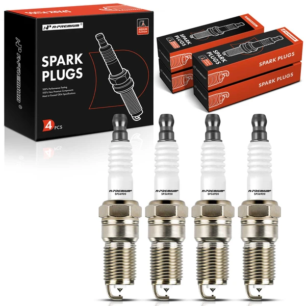 4 Pcs Iridium & Platinum Spark Plugs for 2003-2010 Ford Focus