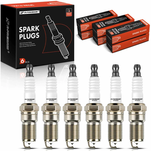 6 Pcs Iridium & Platinum Spark Plugs for Jaguar X-Type Ford Ranger Mazda B4000