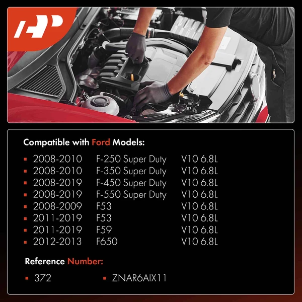 10 Pcs Iridium & Platinum Spark Plugs for Ford F-250 F-350 F-450 Super Duty F53