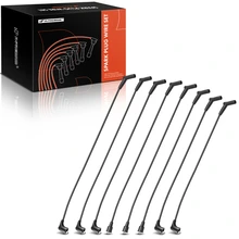 8 Pcs Black 7 mm Spark Plug Wire Set