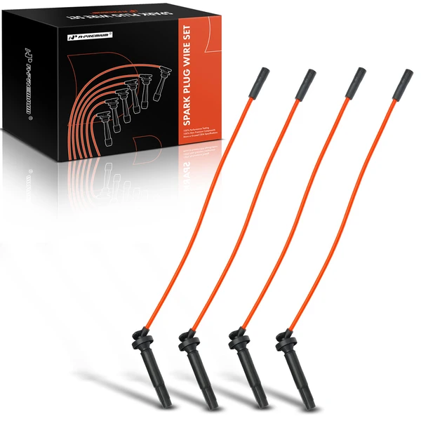 4 Pcs Red Spark Plug Wire Set for 2000-2004 Subaru Outback