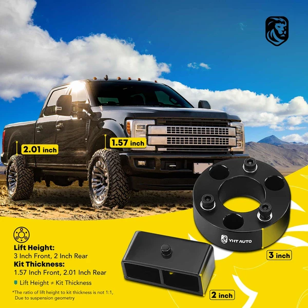 3-inch Front & 2-inch Rear Leveling Lift Kit for Nissan Frontier 05-23 RWD 4WD