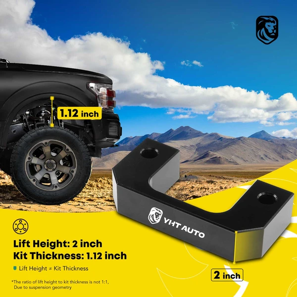 2-inch Front Leveling Lift Kit for Chevrolet Silverado 1500 07-19 Tahoe RWD 4WD