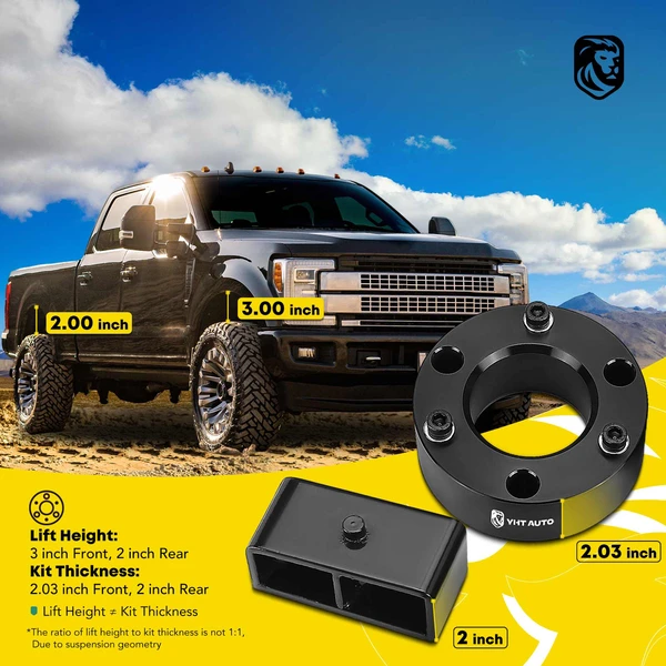 3-inch Front & 2-inch Rear Leveling Lift Kit for 2007-2019 GMC Sierra 1500