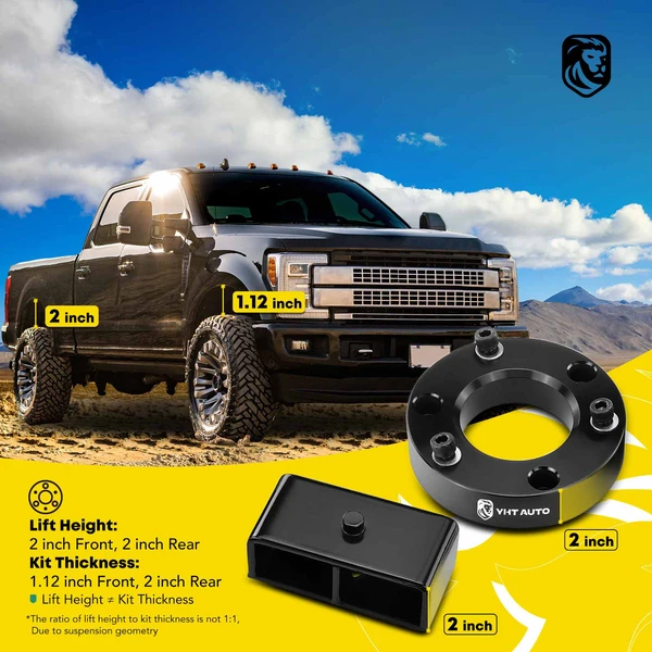 2-inch Front & 2-inch Rear Leveling Lift Kit for 2007-2019 GMC Sierra 1500