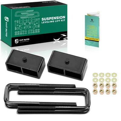2-inch Rear Leveling Lift Kit with Blocks & U-Bolts