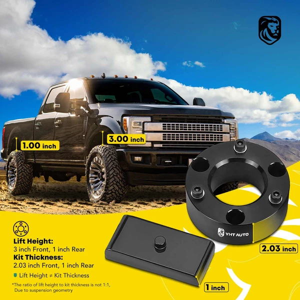 3-inch Front & 1-inch Rear Leveling Lift Kit for 2007-2019 GMC Sierra 1500