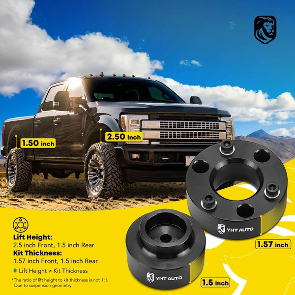 2.5-inch Front & 1.5-inch Rear Leveling Lift Kit for 2009-2010 Dodge Ram 1500