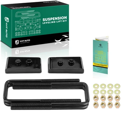 1-inch Rear Leveling Lift Kit with Blocks & U-Bolts
