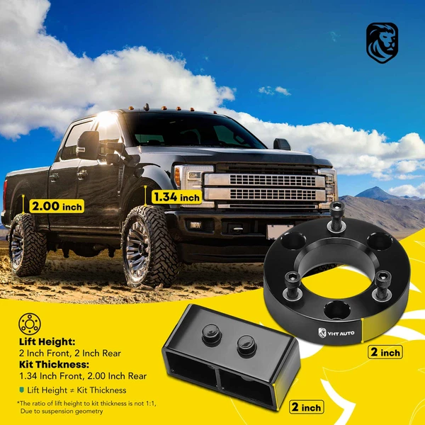 2-inch Front & 2-inch Rear Leveling Lift Kit for 2004-2020 Ford F-150