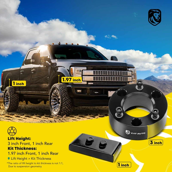 3-inch Front & 1-inch Rear Leveling Lift Kit for 2004-2020 Ford F-150