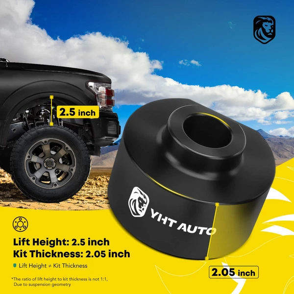 2.5 inches Front Leveling Lift Kit with 3/4-10 Studs for 1980-1996 Ford Bronco