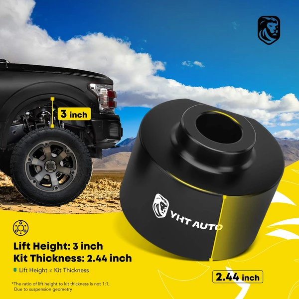 3 inches Front Leveling Lift Kit with 3/4-10 Studs for 1981-1996 Ford F-150