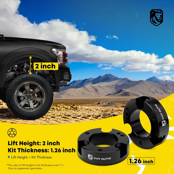 2 Inches Front Leveling Lift Kit with Hardware for 2019-2023 Ford Ranger