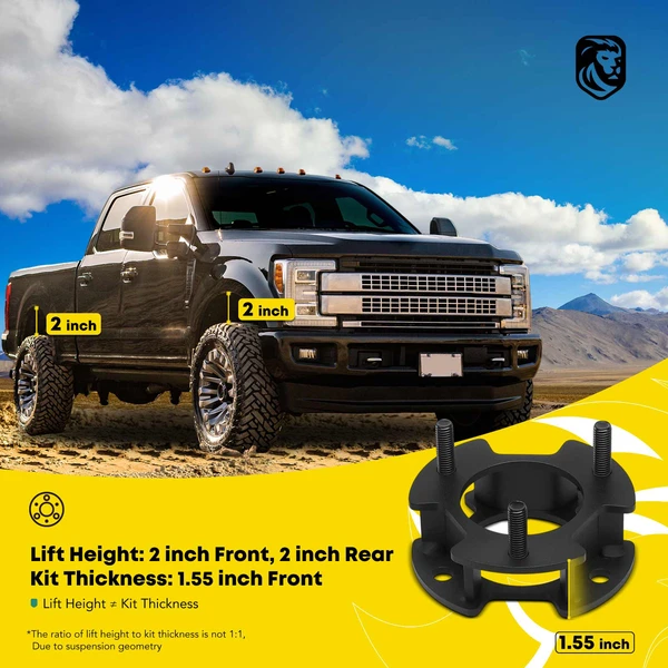 2 inches Front & 2 inches Rear Leveling Lift Kit for 2021-2024 Ford Bronco