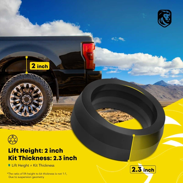 2 inches Rear Lift Spring Spacer Kit for Toyota 4Runner 2003-2022 FJ Cruiser 2007-2014