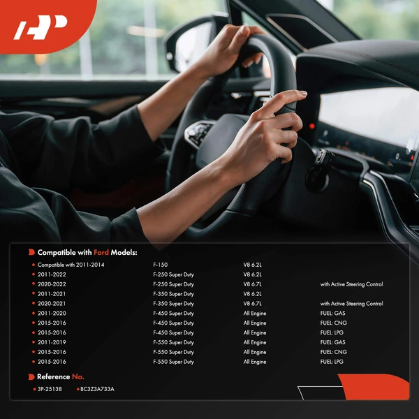 Power Steering Pump Pulley for Ford F-250 Super Duty 2011-2022 F-550 Super Duty