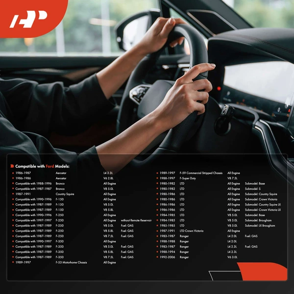 Power Steering Pump Pulley for Ford Taurus 86-07 Ranger 83-06 Lincoln Town Car