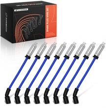 8 Pcs Blue Spark Plug Wire Set for 2015-2022 GMC Yukon XL