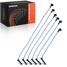 6 Pcs Blue Spark Plug Wire Set for 2002-2010 Ford Explorer