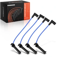 4 Pcs Blue Spark Plug Wire Set for 2001-2010 Mazda B2300