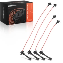 4 Pcs Red Spark Plug Wire Set for 1993-1997 Geo Prizm