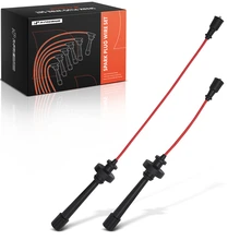 2 Pcs Red Spark Plug Wire Set for 2002-2007 Mitsubishi Lancer