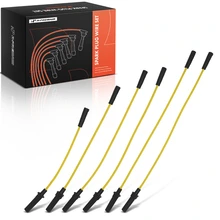 6 Pcs Yellow Spark Plug Wire Set for 2009-2010 Volkswagen Routan