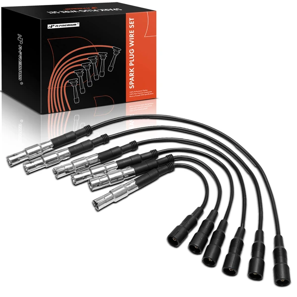 6 Pcs Spark Plug Wire Sets for Audi A4 1996-1997 A6 Quattro 90 100 Cabriolet 2.8L