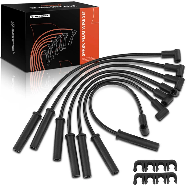 7 Pcs Spark Plug Wire Sets for 1987-1990 Jeep Comanche