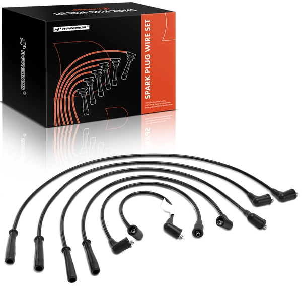 6 Pcs Spark Plug Wire Sets for 1971-1988 Dodge Colt