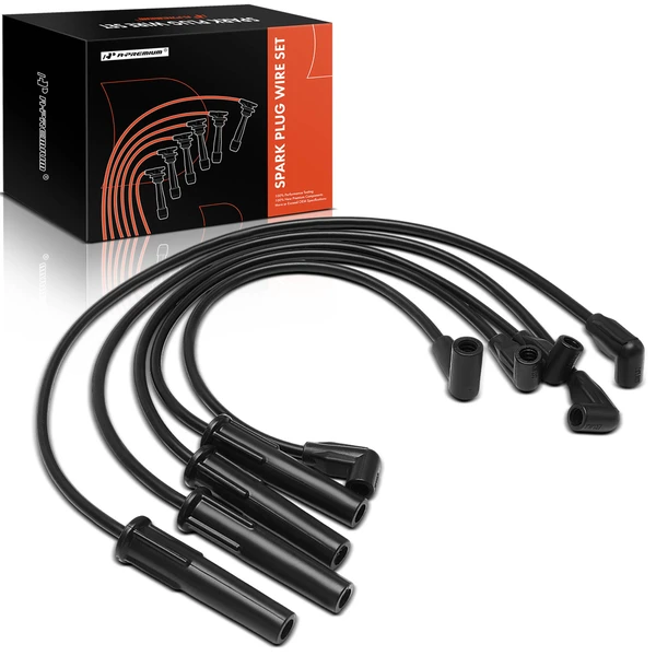5 Pcs Spark Plug Wire Set for Chevy Cavalier Pontiac Sunbird Buick Olds Cadillac