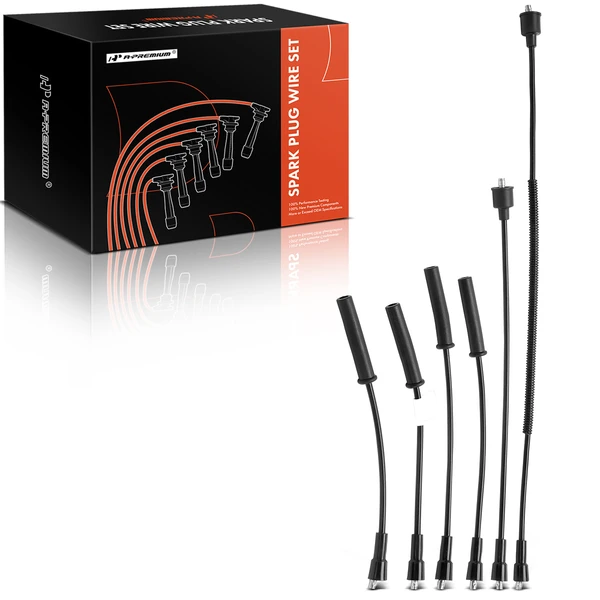 6 Pcs Spark Plug Wire Sets for 1981-1989 Dodge Aries