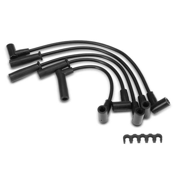 5 Pcs Spark Plug Wire Set for Jeep Wrangler 2001-2002 Dodge Dakota 2002 L4 2.5L