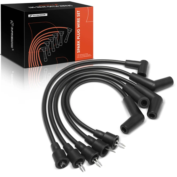 5 Pcs Spark Plug Wire Set for 1992-1993 Dodge Daytona